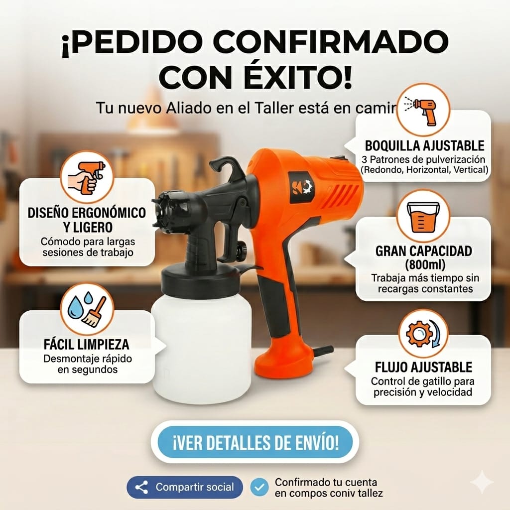 Compresor Pintura Eléctrico Elite Pistola Aerosol Paint Zoom