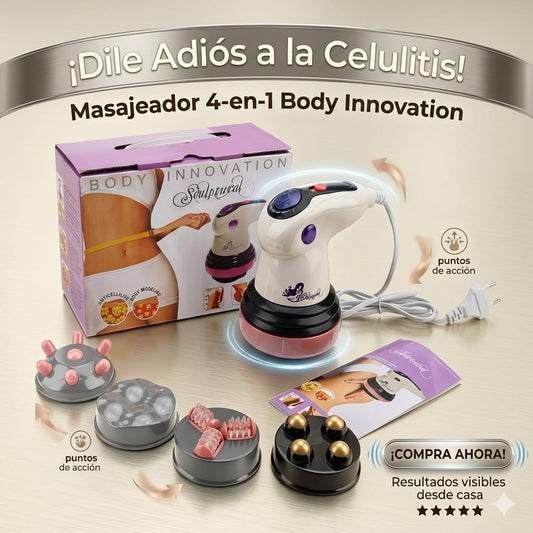 Masajeador Con Infrarrojo Body Innovation Tonifica Celulitis Color Blanco